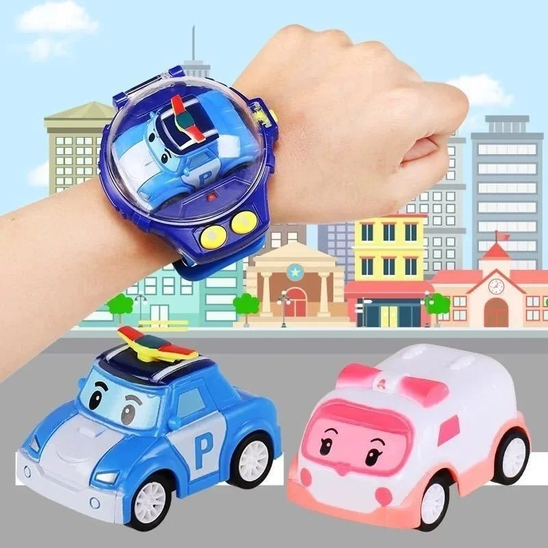 Children\'s Watch Remote Control Car Car Ejection Toy Remote Control Car Little friends Cartoon Toddler Boy Baby 3 Years Old