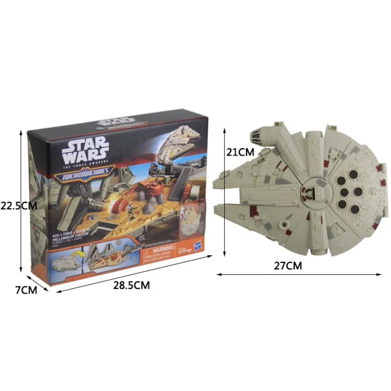 Hasbro Star Wars Micro Machines Millennium Falcon Spaceship Carrier Vehicle Figure Model Toy Collection Scenery Gift