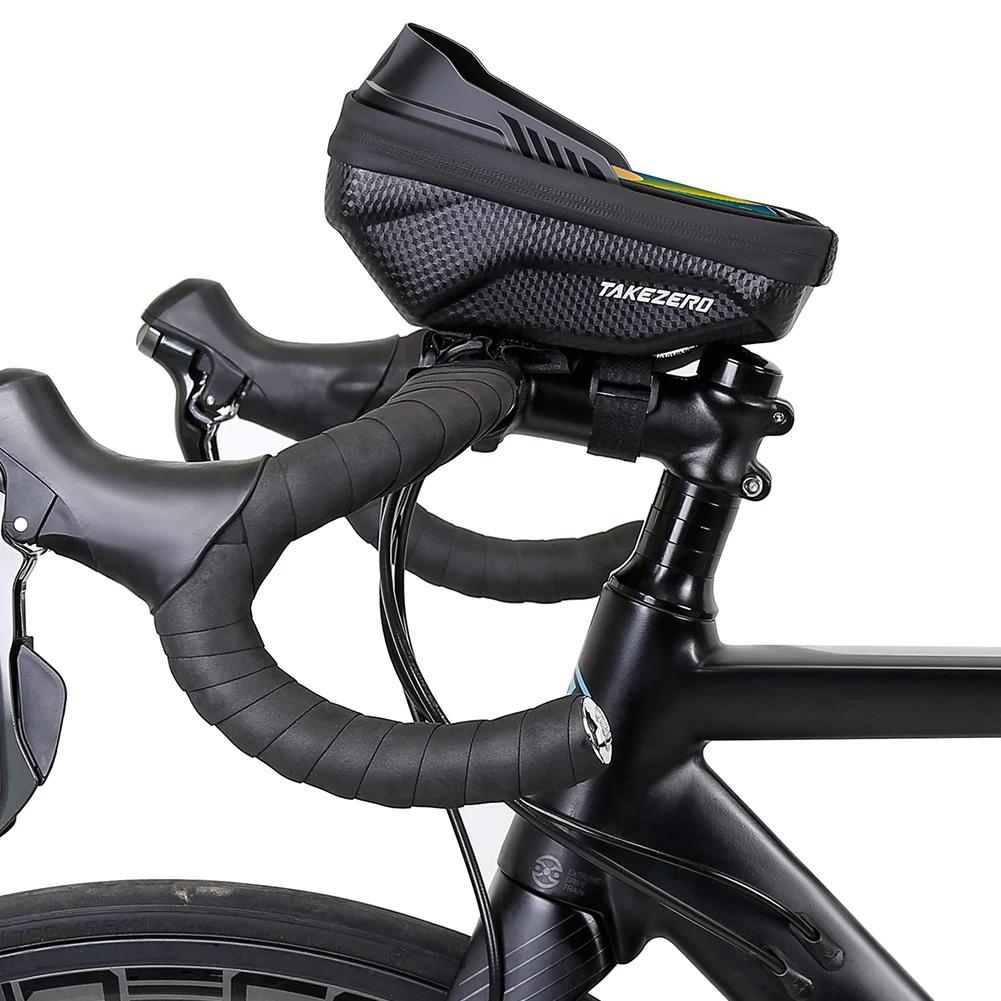 

1L Bike Phone Holder Waterproof Bike Phone Mount Bag Support Touch Screen Bicycle Upper Tube Bag for Smart Phones 4.7-6.8in