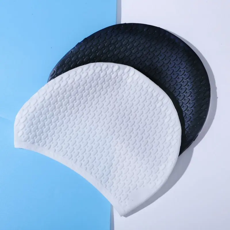 Silicone Swimming Cap for Adults Waterproof Ear-protecting Comfortable High-elasticity Water Swimming Cap Swim Caps for Women