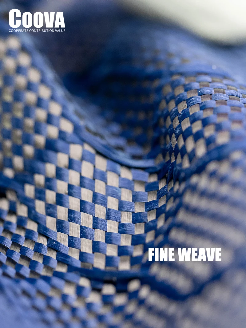 F215 COOVA 3K Blue&Carbon Fiber Cloth Honeycomb Football Pattern Tela Fibra De Carbono Carbon Kevlar Fiber Fabric Jacquard Lotes