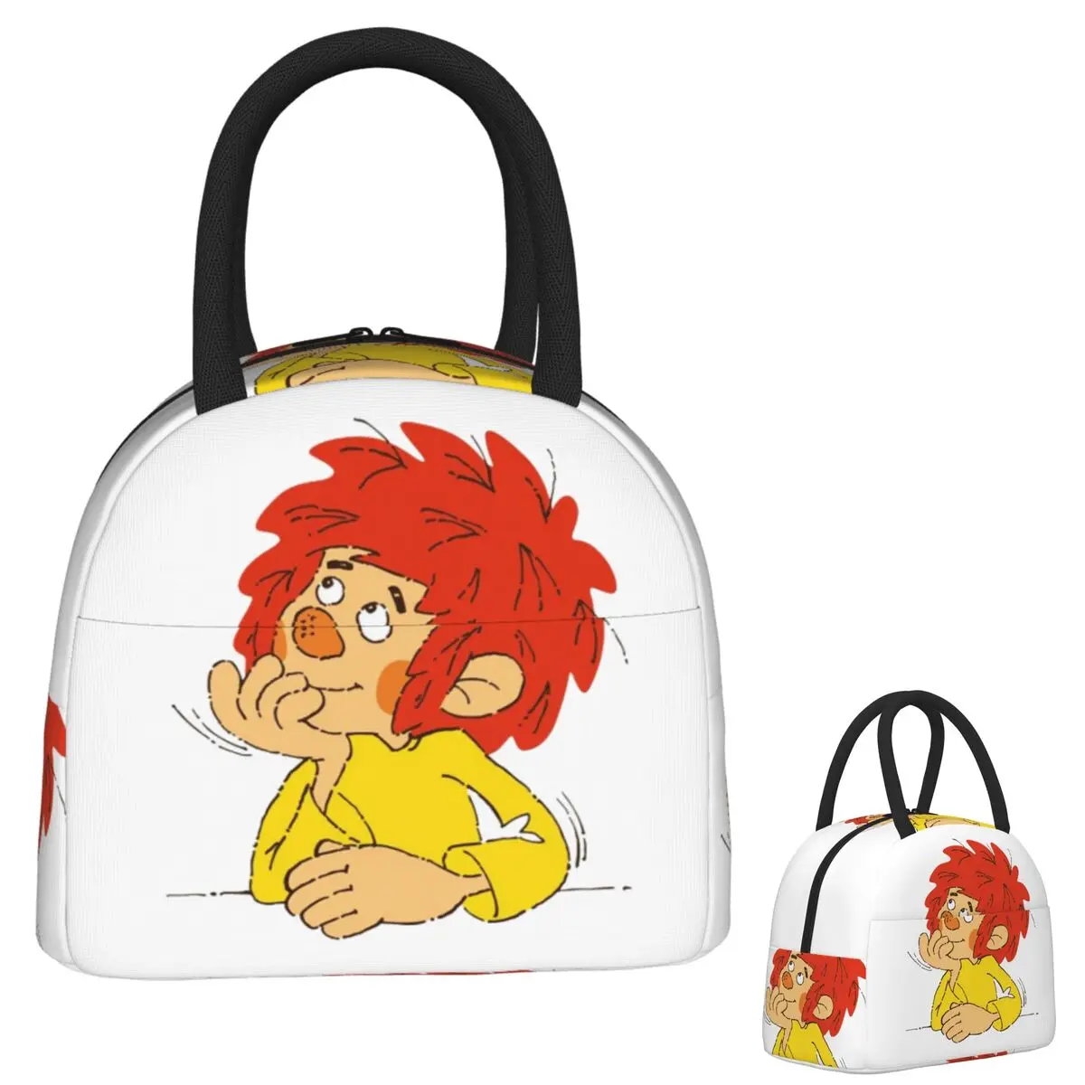 

Pumuckl Charaktere Сумка для обеда Изолированная коробка для бенто Водонепроницаемая сумка для обеда Герметичная сумка для пикника Термосумка для женщин Студенческая школа