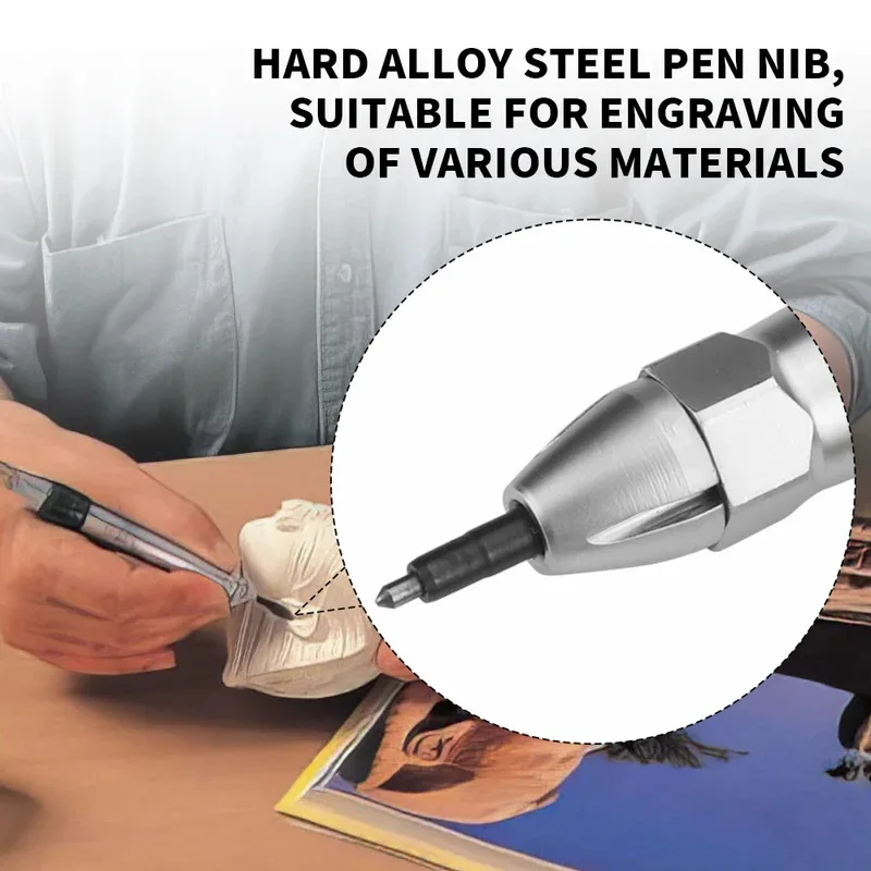

High Speed Pneumatic Air Pencil Die Grinder Kit Scribe Hammer Engraving Lettering Tool Hose Engraving Pen