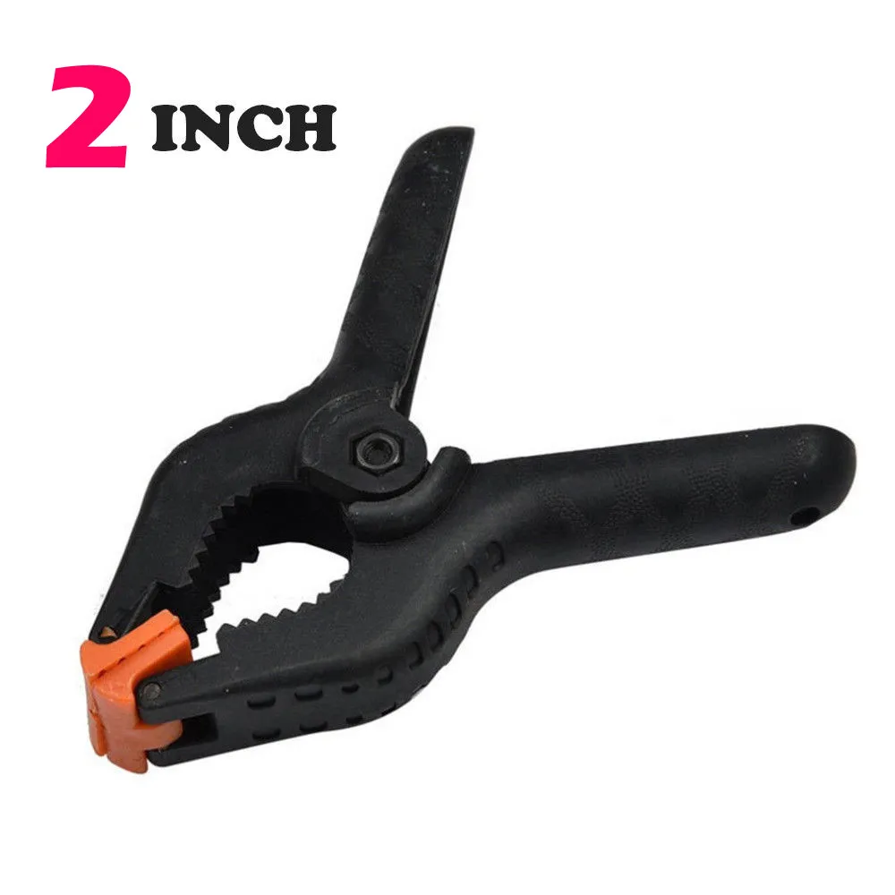 2inch/4inch Spring Clamps DIY Woodworking Tools Plastic Nylon Clamps For Woodworking Spring Clip Photo Studio Background Clamp