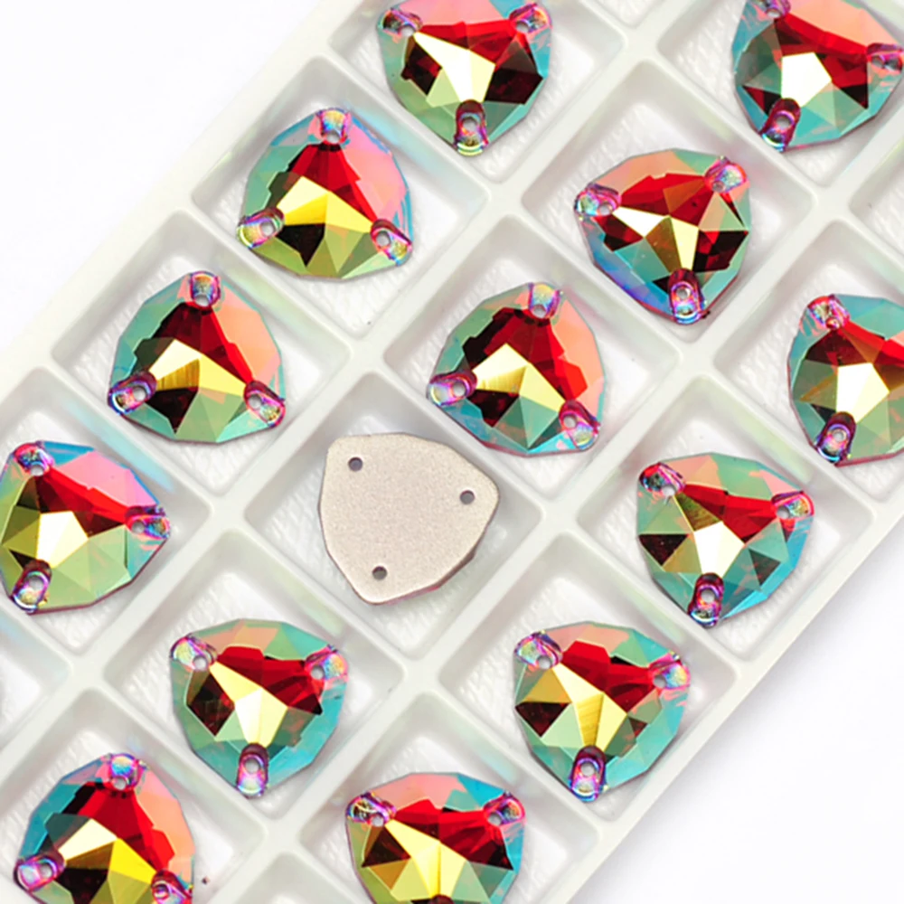 YANRUO 3272 Trilliant Colors AB Alle Größen zum Aufnähen von Strasssteinen, bunte Glas-Gymnastik-Rhythmische Kleidungsdekoration – Detail 15