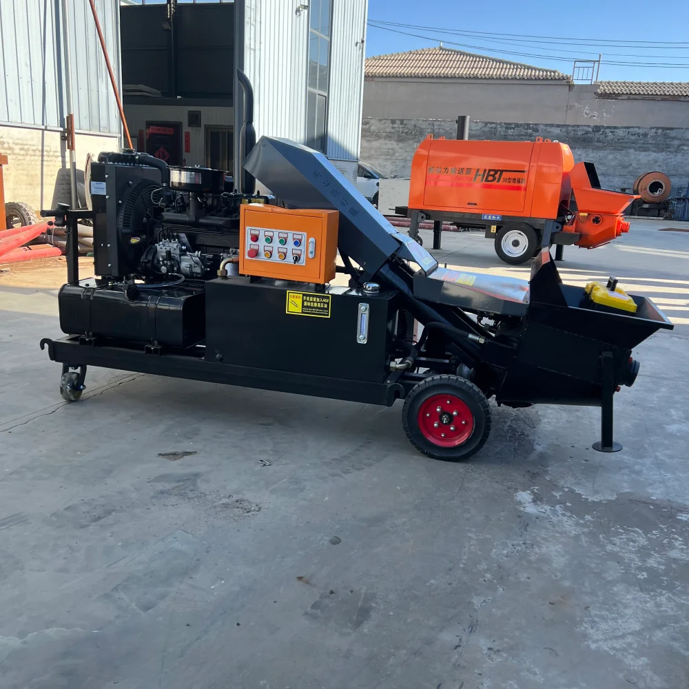 Small Concrete Pump Machine - Lightweight Mortar Pump for Secondary Construction Concrete Transfer