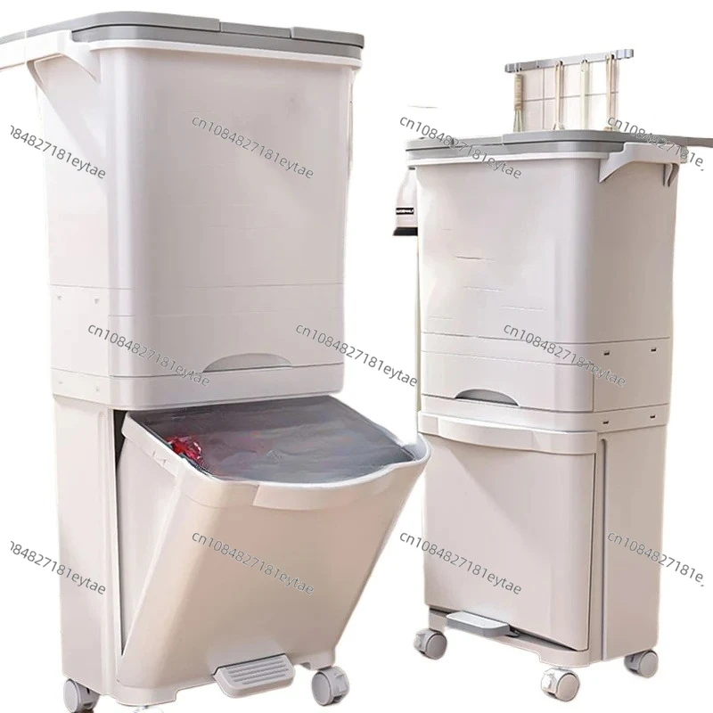 Office Rack Holder Trash Can Kitchen Lid Kitchen Rubbish Garbage Trash Can Door Dustbin Recycle