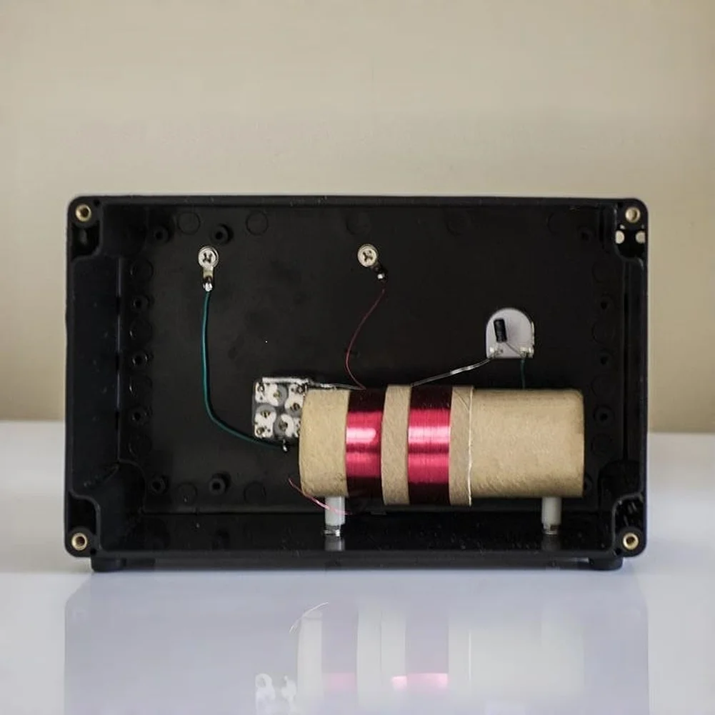 1 Set Loop Diode Detector Kit For Crystal AM Medium Wave 530-1650kHz DIY Electronics Learning Tool Metal Case