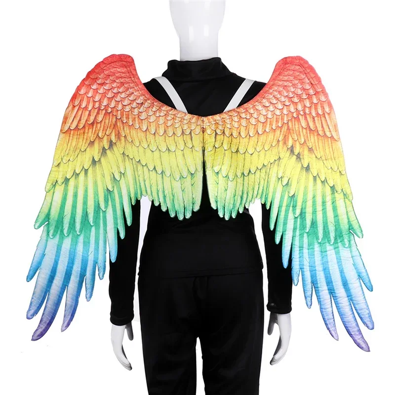 

New Cosplay Angel Chothing LGBT Gay Rainbow Anime Wing For Adult Carnival Halloween Party Costume MN9