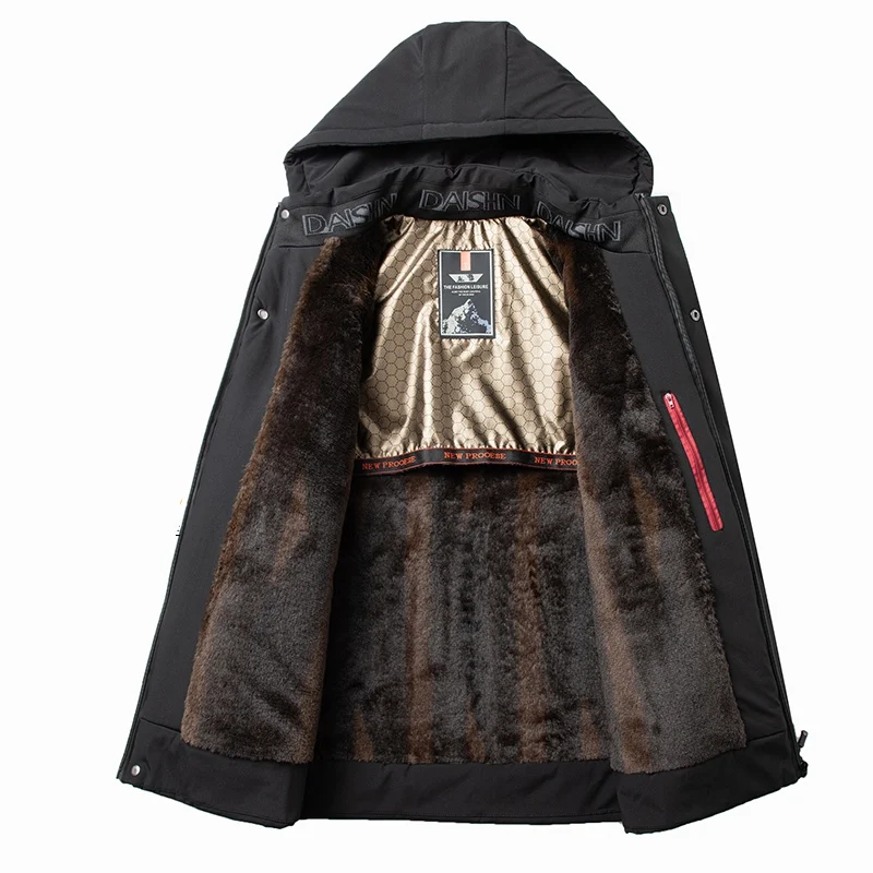 

Winter New Fashion Trend Thick Warm Cotton-Padded Jacket Men's Casual Relaxed Comfortable Waterproof Coat