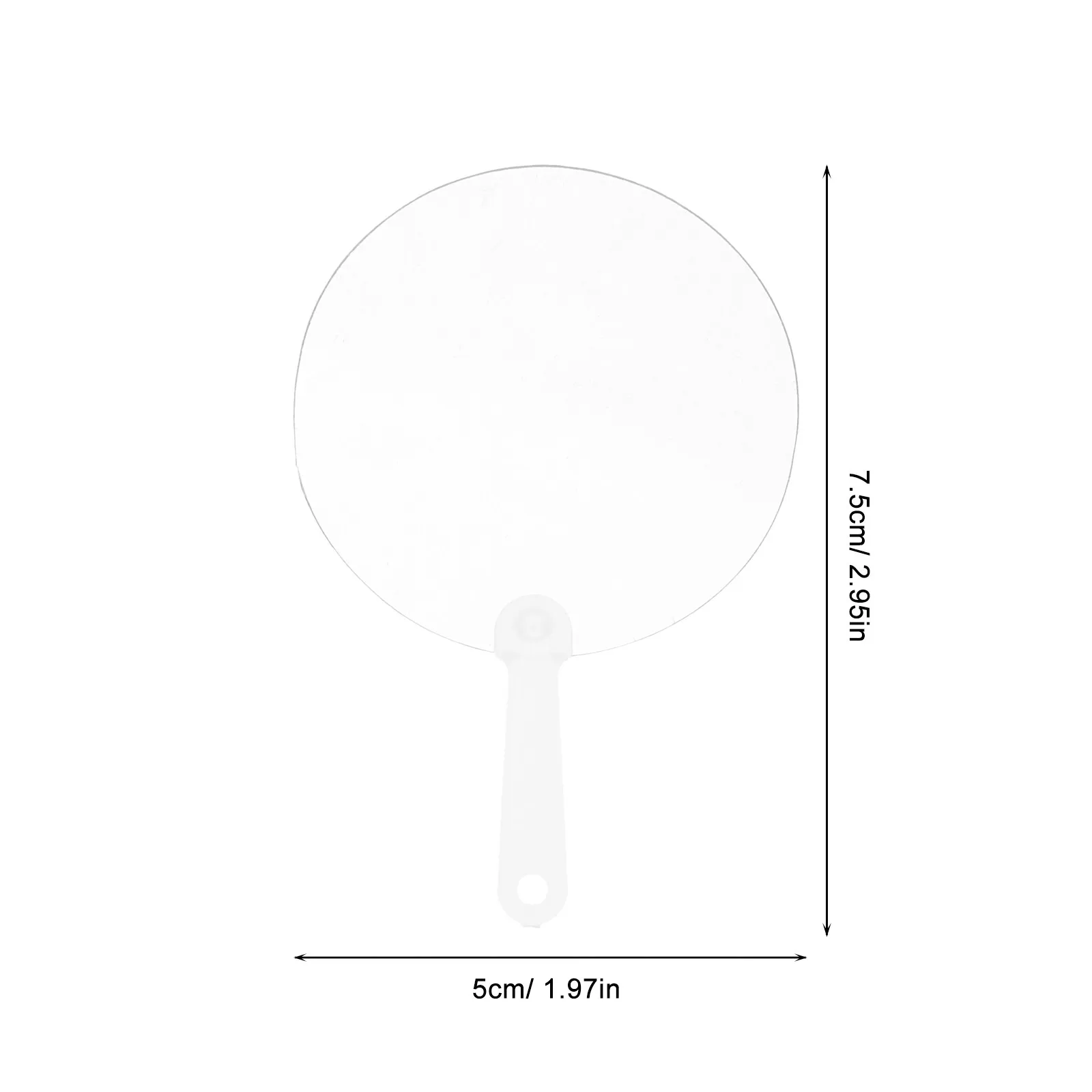 12Pcs Smooth Hard PVC Blank Fans for DIY Graffiti Art Painting Hand Fan Decoration Cosplay Party Craft Supplies Lightweight