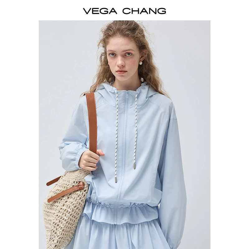 

Новая женская укороченная куртка Vega Chang в весенне-осеннем стиле: милая и стильная, свободного кроя
