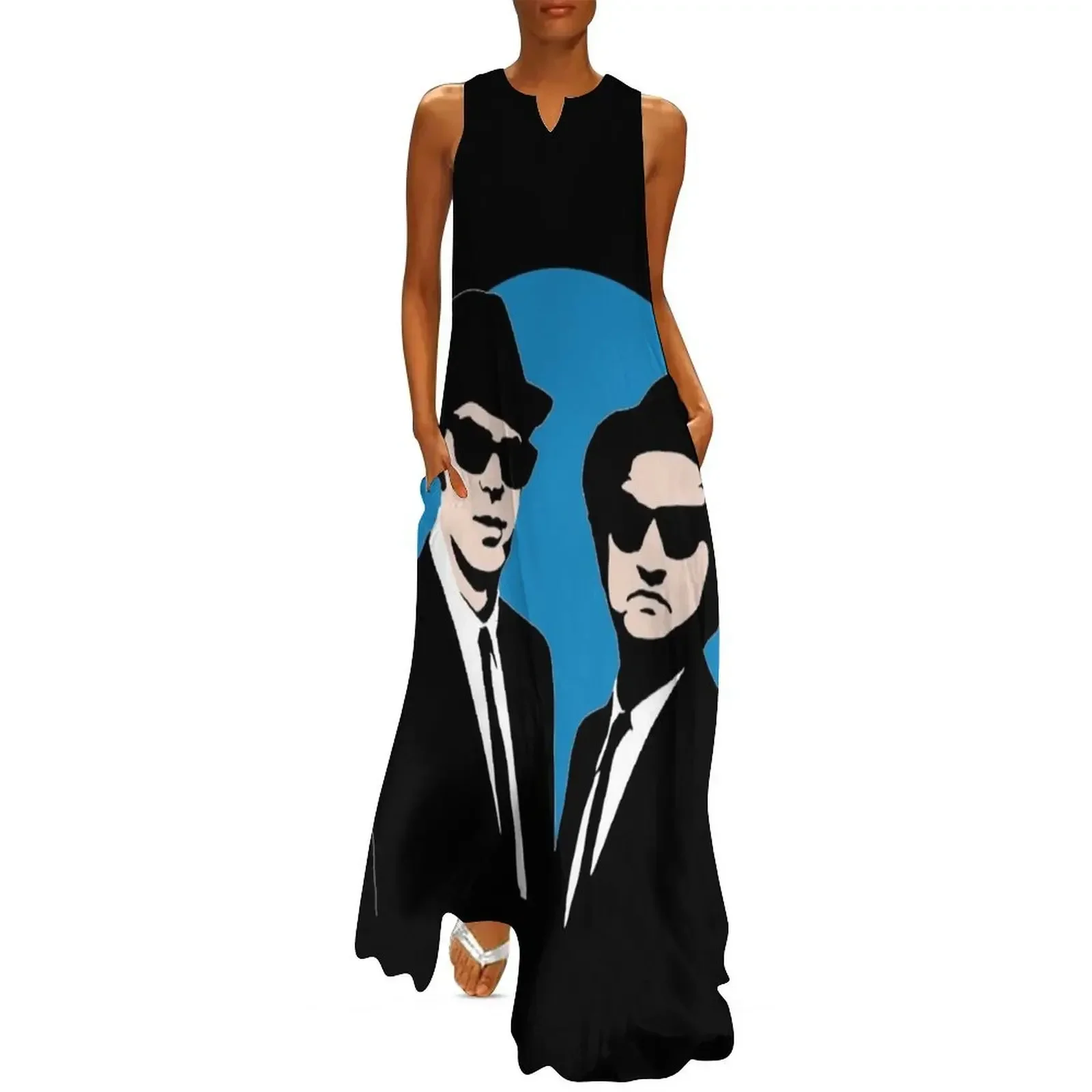 

Blues Brothers Long Dress summer women's dress 2025 Summer skirt cute dress