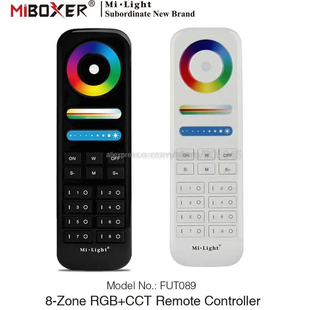 Milight FUT088 FUT092 FUT089 FUT089S FUT100 4 6 8 100 Zones RF Wireless Remote for MiBoxer RGBCCT LED Light Lamp Bulb Controller