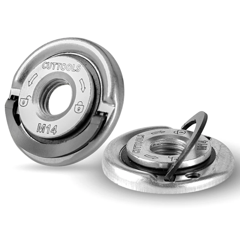 1 قطعة M14 موضوع زاوية طاحونة الذاتي قفل الضغط لوحة زاوية طاحونة الضغط لوحة الإفراج السريع شفة الجوز أدوات تشاك السلطة #5