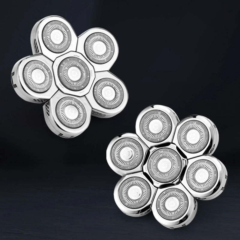 ماكينة حلاقة بديلة للرأس ماكينة حلاقة كهربائية بشكل مستقل 6/7 قاطعة عائمة للشحن السريع