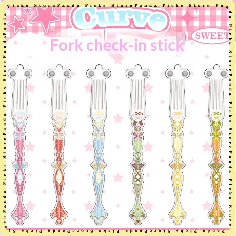 Anime Acrylic Fork Shaped Display Bar Badge Decoration Accessory For Itabag Decor Collection