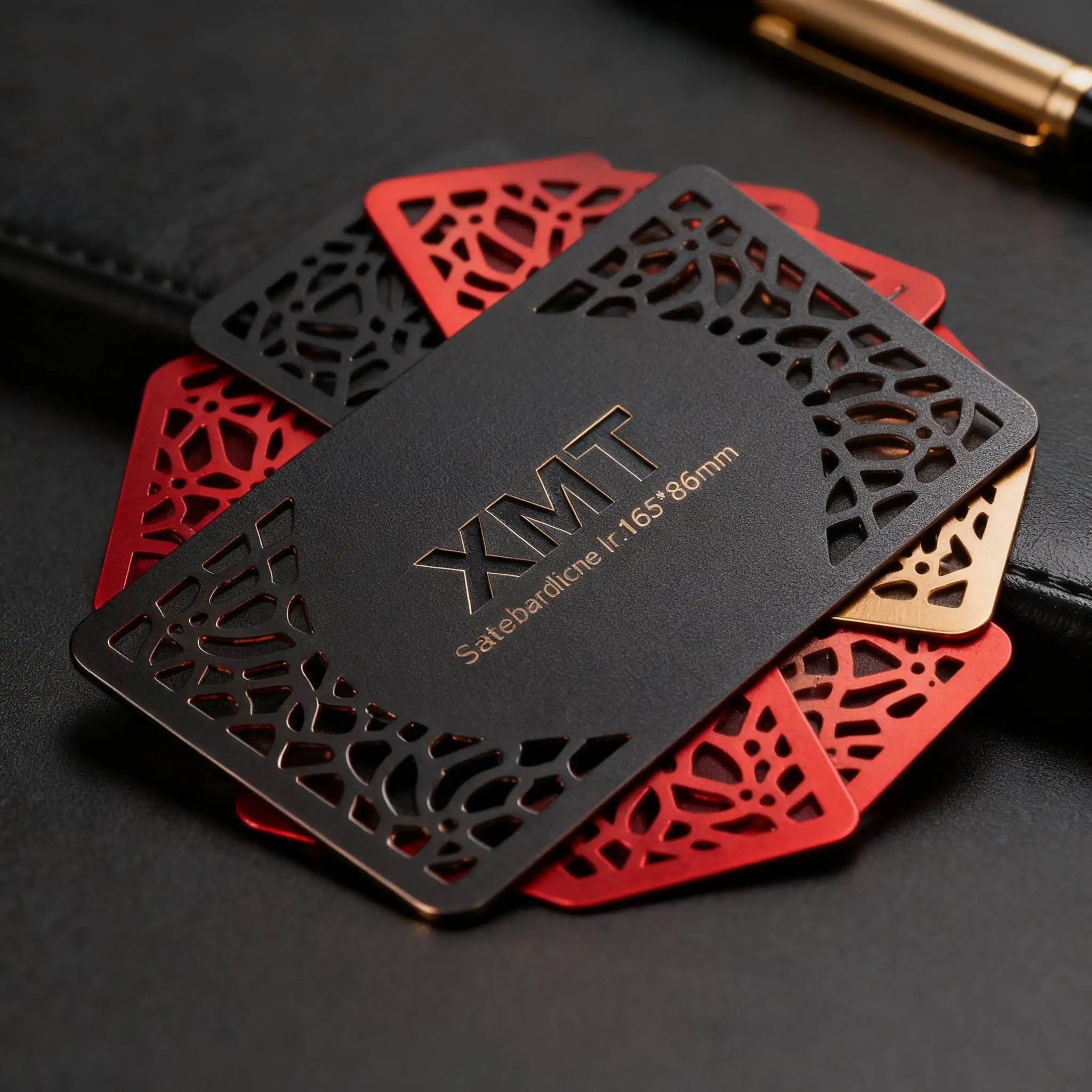 Customized laser engraving etched logo mirror stainless steel VIP membership card luxury metal business card