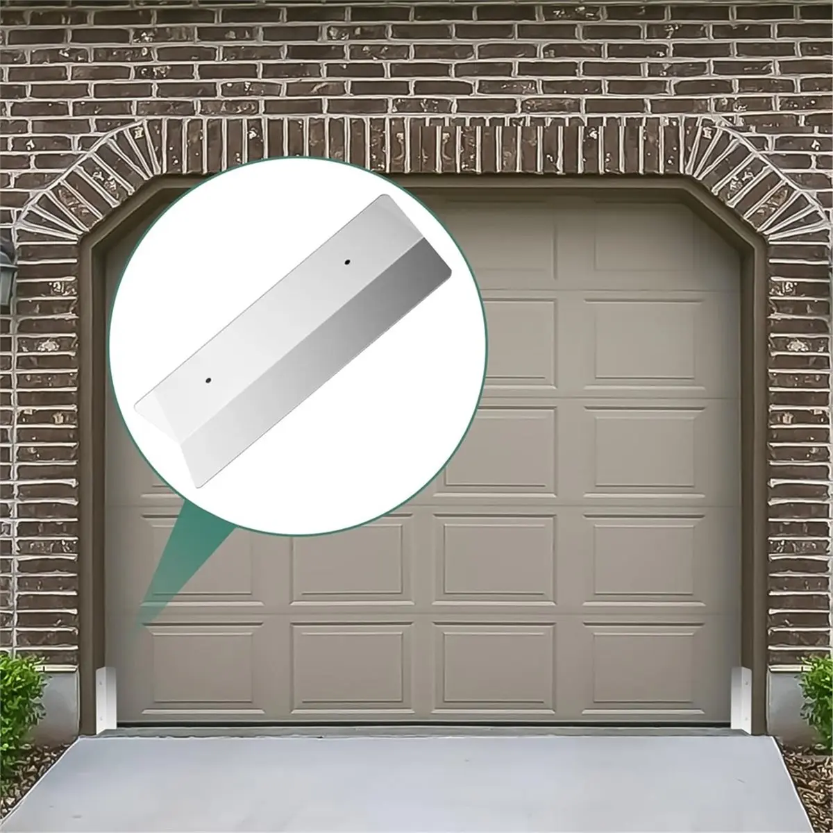 2026 New 2 Pcs Garage Door Seal Mouse Guard, Heavy Duty Stainless Steel Garage Door Mouse and Snake Guard, Permanent Solution