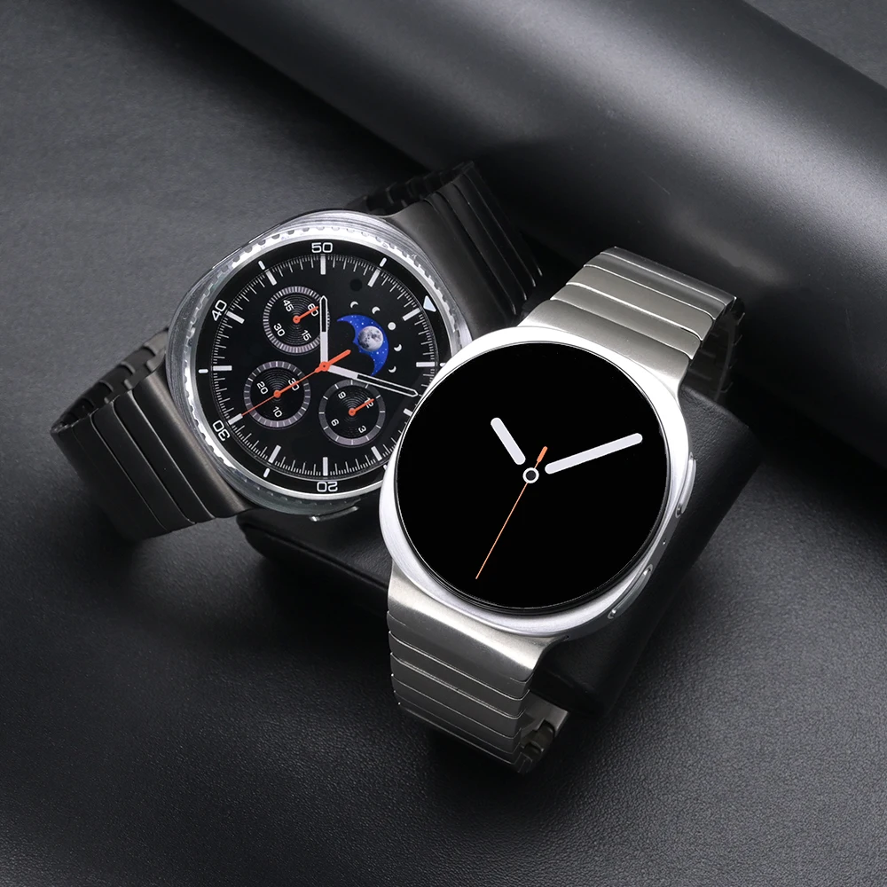 Ремешок из нержавеющей стали для Samsung Galaxy Watch 8 40 мм 44 мм 8 Classic 46 мм Металлический ремешок для Galaxy Watch Ultra 2025 2024 Браслет