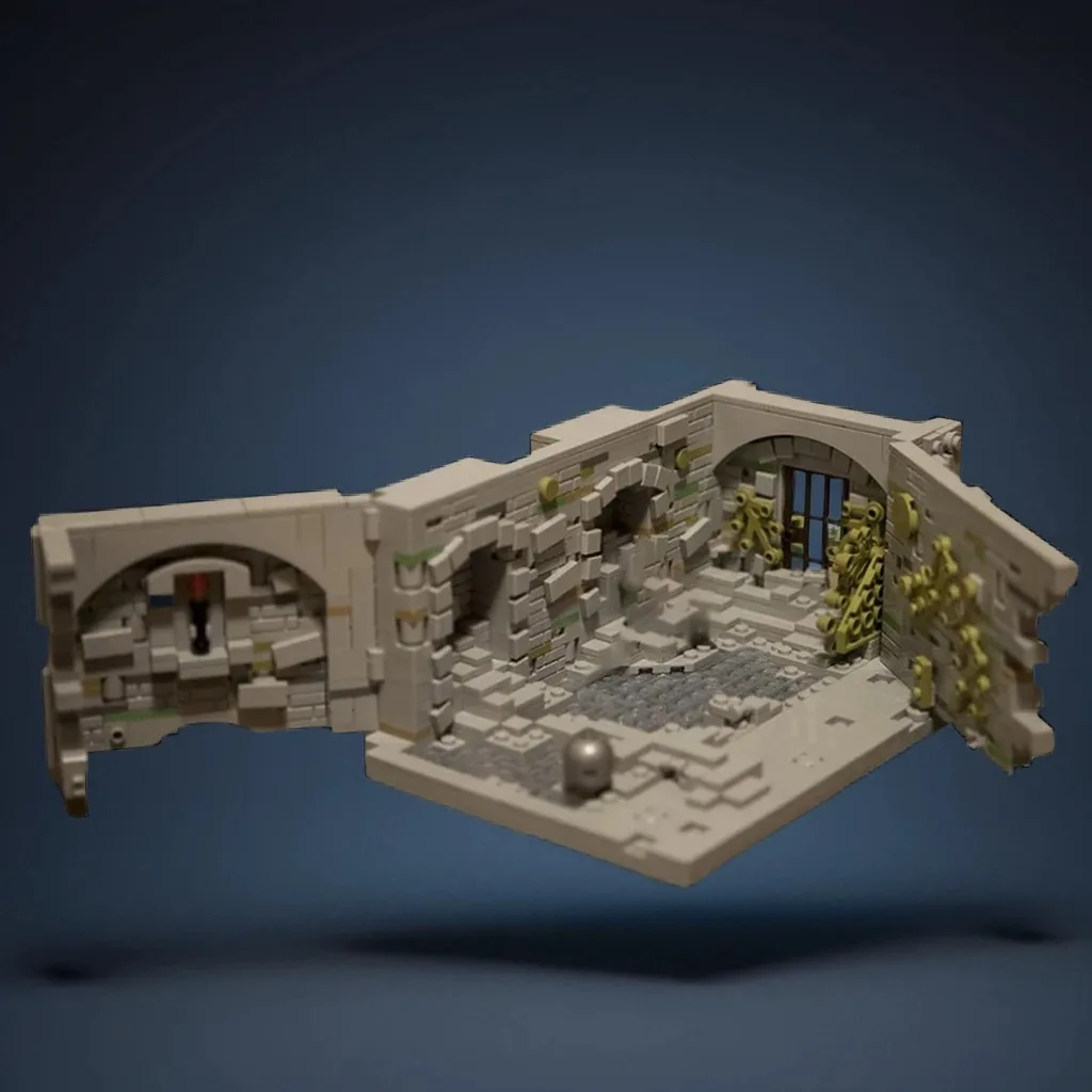 

1138 шт. Darks Soulses, комната Оскара, готическая темная сцена, изготовление на заказ MOC, строительные блоки, игрушки, подарок