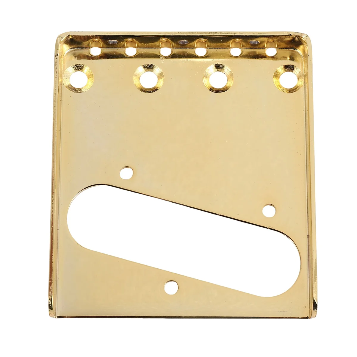 

Новая гитарная мостовая пластина с верхней загрузкой для запасных частей звукоснимателя для электрогитары, аксессуары (золото) 85,5 мм