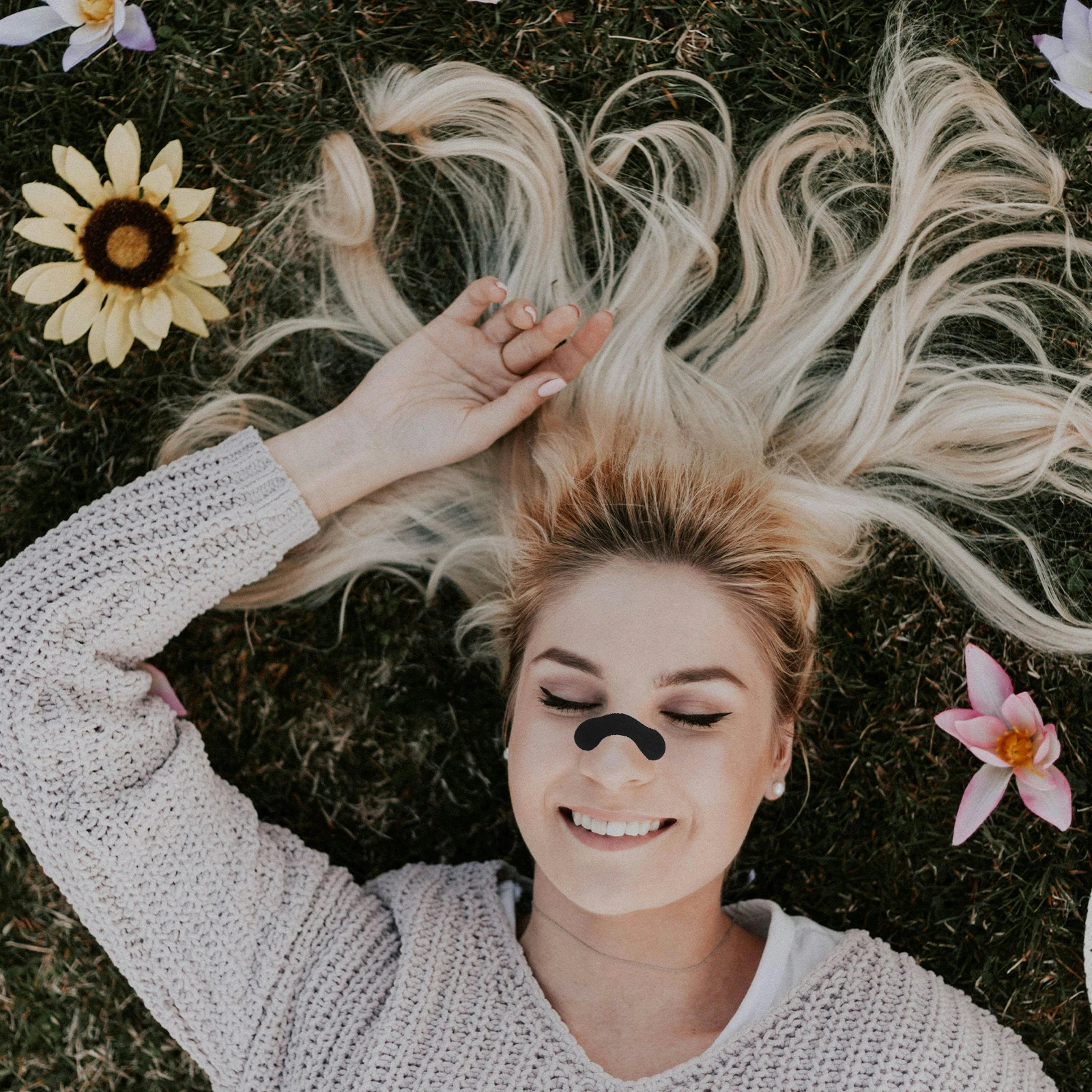 

20pcs Pink Snoring Nasal Strip Stickers Nasal Strips Elastic Breathing Expansion Adult Nose Patches Practical Septum Stickers