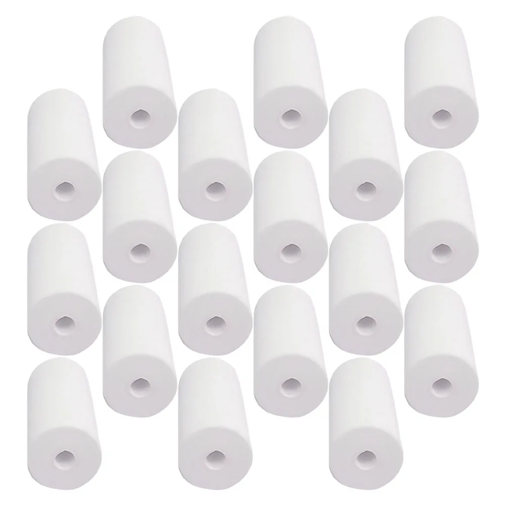 50 قطعة من الورق الحراري مادة عالية الوضوح إيصالات السوبر ماركت ماكينة تسجيل صغيرة لفات منتجات ورق الصور
