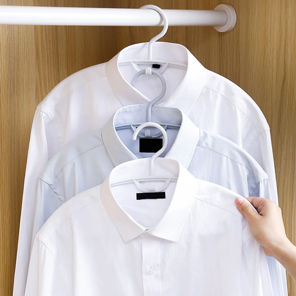 

10 pcs Wide Shoulder Hangers White Slim Design Non-Slip Clothing Organizers For Kids Adults Wardrobe Closet Storage Rack