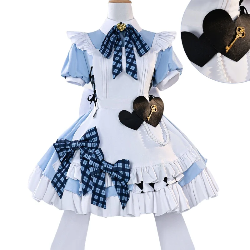 

Kousaka Honoka Minami Kotori Sonoda Umi фартук платье горничной униформа наряды аниме костюмы для косплея