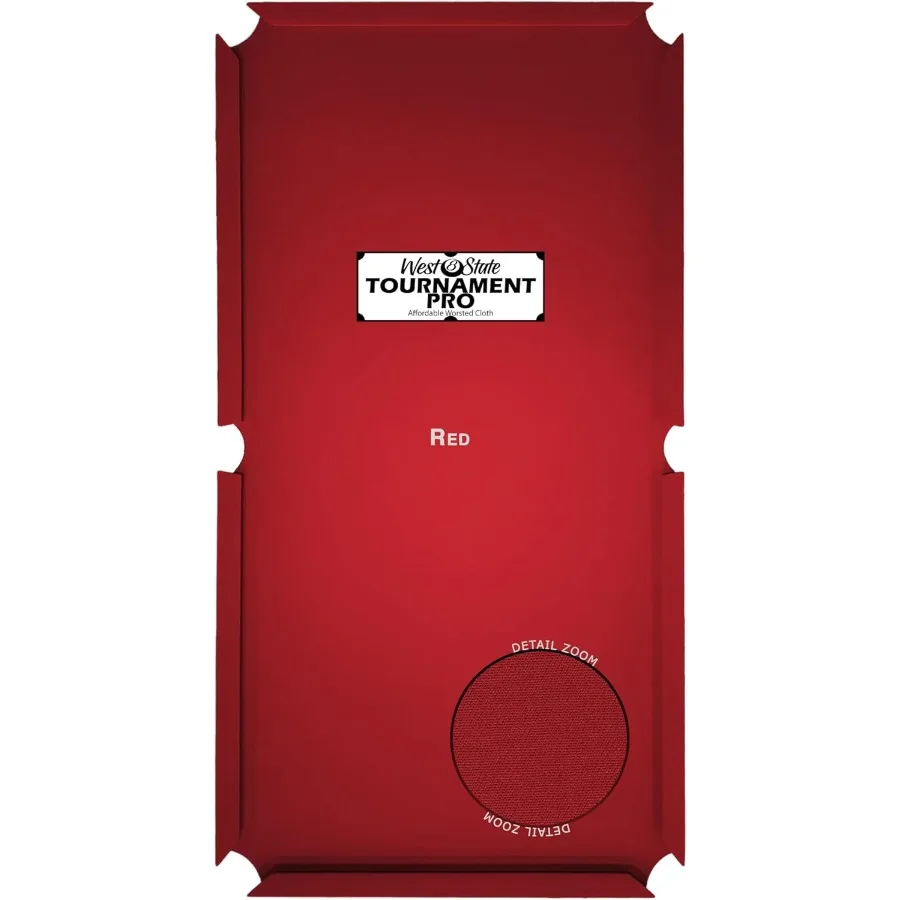 25 oz Tournament Pro Worsted Pool Table Felt Replacement Kit for Tables - Multiple Colors