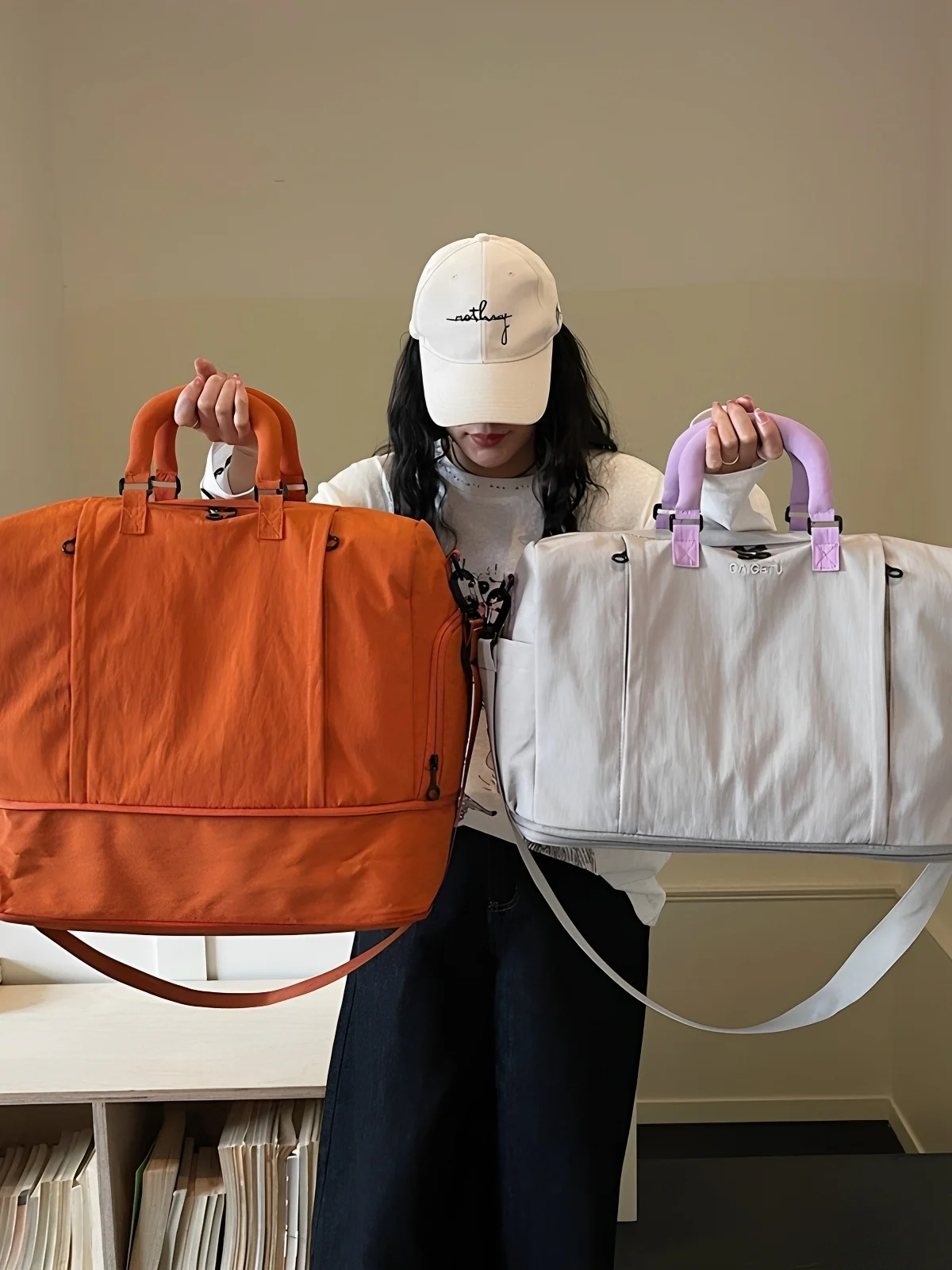 large-capacity-fashionable-handheld-travel-bag-women's-lightweight-sport-fitness-bag-for-short-trips-and-fitness-activities