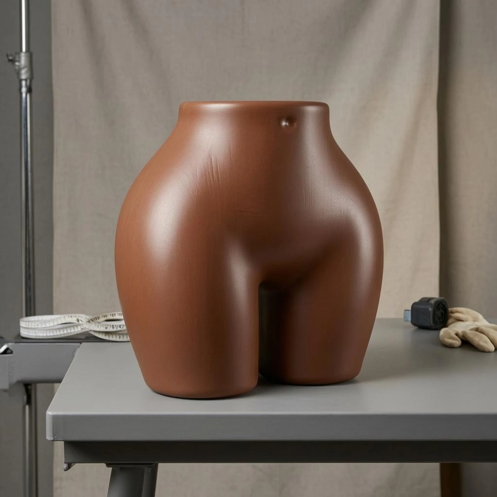 Buttocks Display Form Polished Finish Female Hips Mannequin exposedTop Mannequin Torso No Base Stackable Dress Form Lightweight
