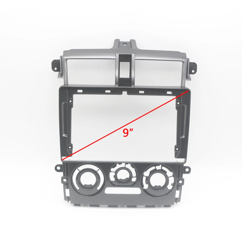 Fascia de panneau de tableau de bord d'autoradio pour MITSUBISHI COLT PLUS 2007 +, kit de cadre stéréo automatique, plaque frontale de lunette, 9 pouces