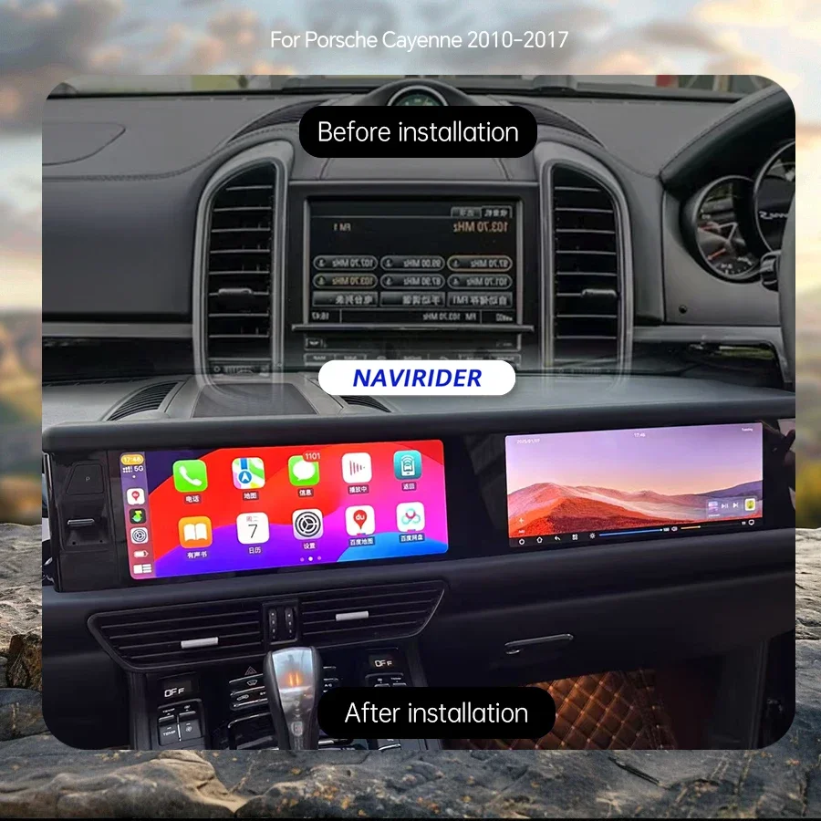 YLGXVJ Carplay For Porsche Cayenne 2010-2017 Upgraded Interactive 12.3
