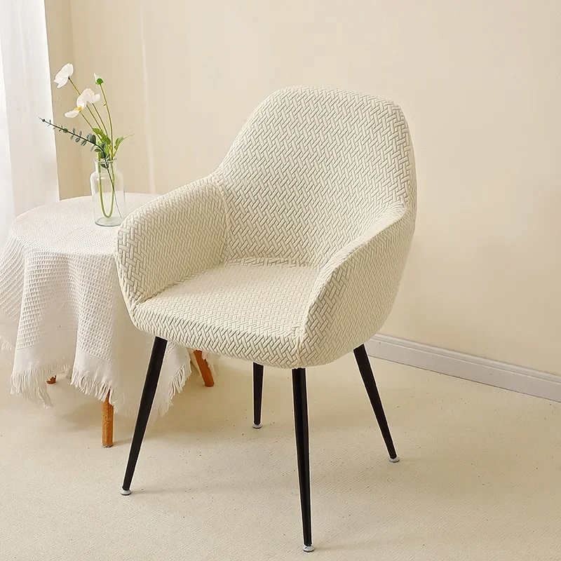 1/2 stücke Jacquard Stuhlhussen Hohe Arm Esszimmer Stuhl Abdeckung Elastische Stuhl Sitz Schonbezug Schutz für Hochzeit Wohnzimmer hause – Detail 18