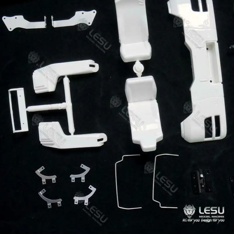 Lesu Spare Parts 1/14 Plastic Cabin Set Car Shell For Rc Truck Man Tgs Hydraulic Dumper Tamiyaya Toucan Updated Model Th15876