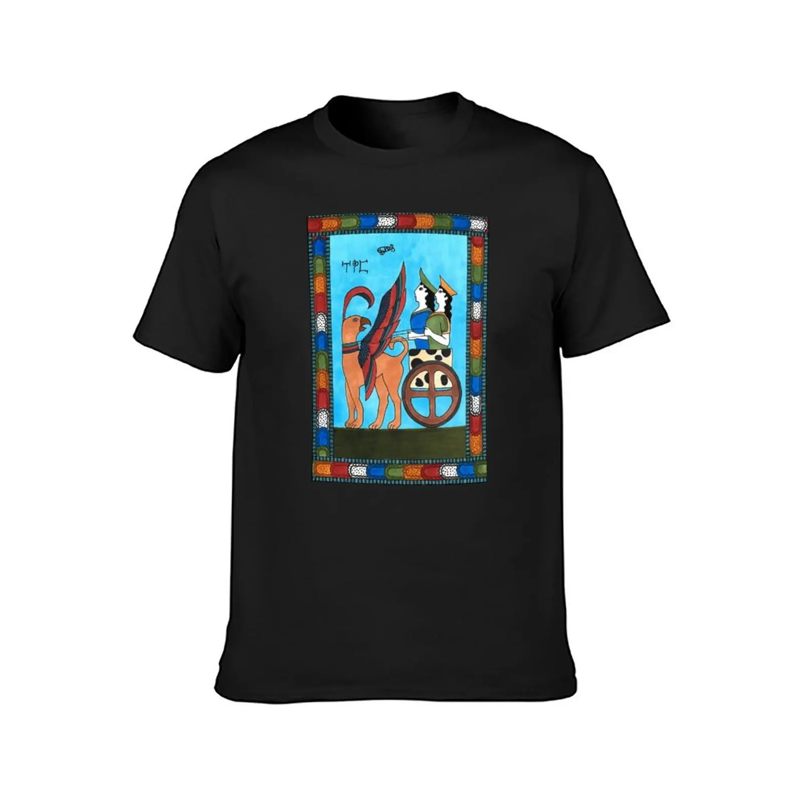 7 The Chariot from The Minoan Tarot T-Shirt sports fans cute clothes t shirts for men graphic