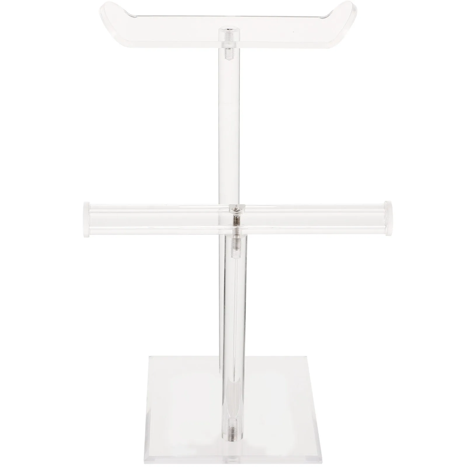

Headband Display Rack 2-Tier Acrylic Scrunchies Holder Stable Desktop Jewelry Organizer Hairband Holder Headdress Rack Hair