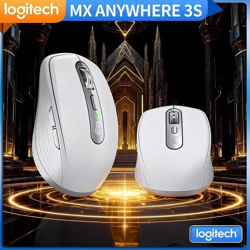 

Компактная мышь Logitech MX Anywhere 3S, эргономичный дизайн, перезаряжаемая, с быстрым прокруткой для портативных ПК Mac