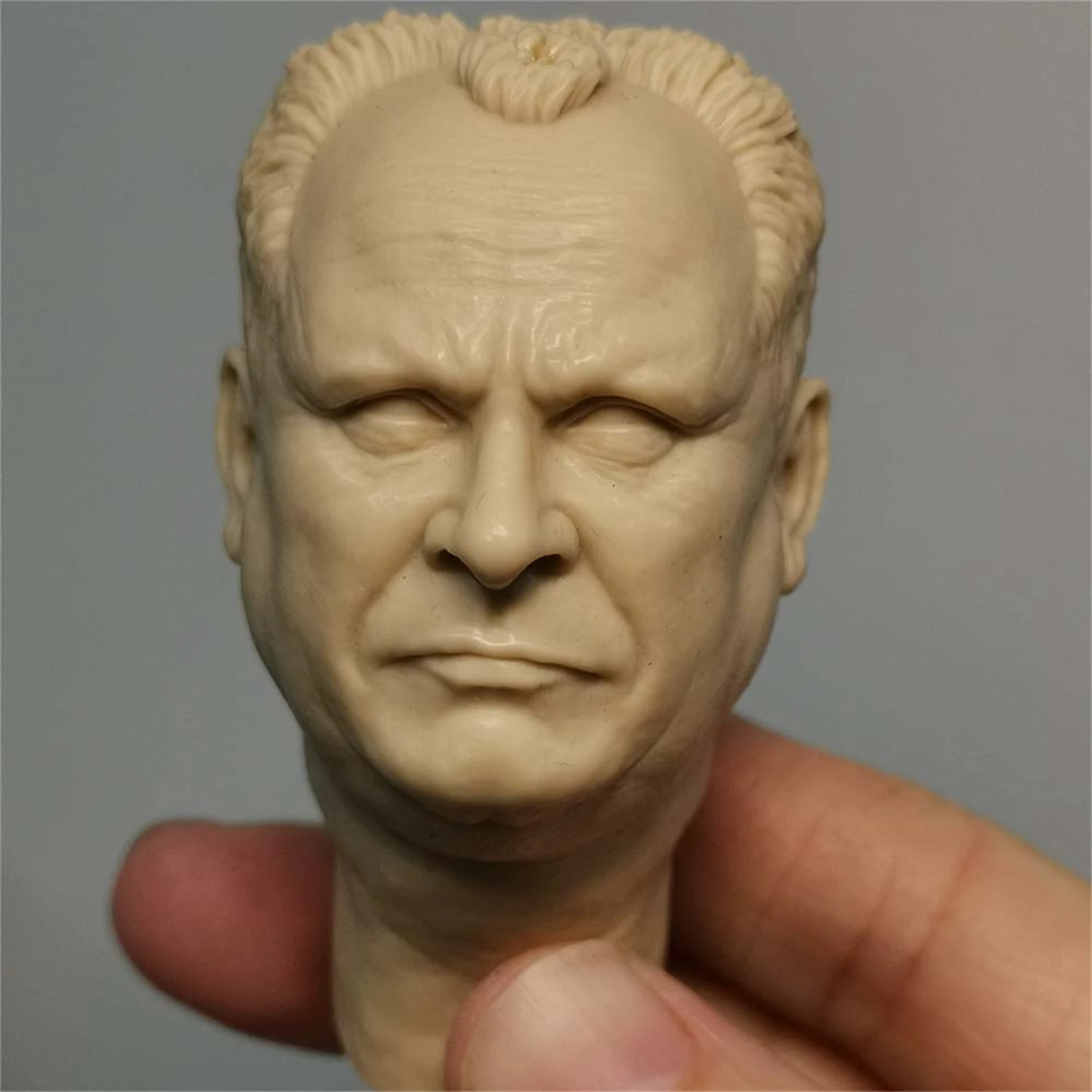 1/6 Scale Head Carving Gert Fröbe Male Soldier Star Model PVC Long Neck White Film Curly Hair 12Inch Action Figure Body Doll 