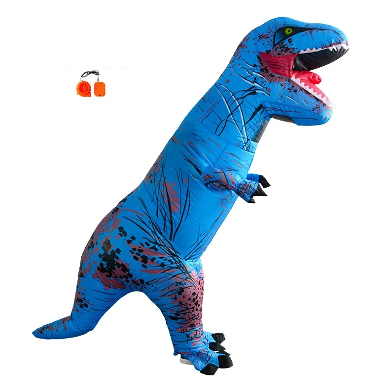 Purim Carnival Adult Inflatable Dinosaur Costume T REX Dino Cosplay Party Costumes for Men Women Halloween Fancy Dress Suit