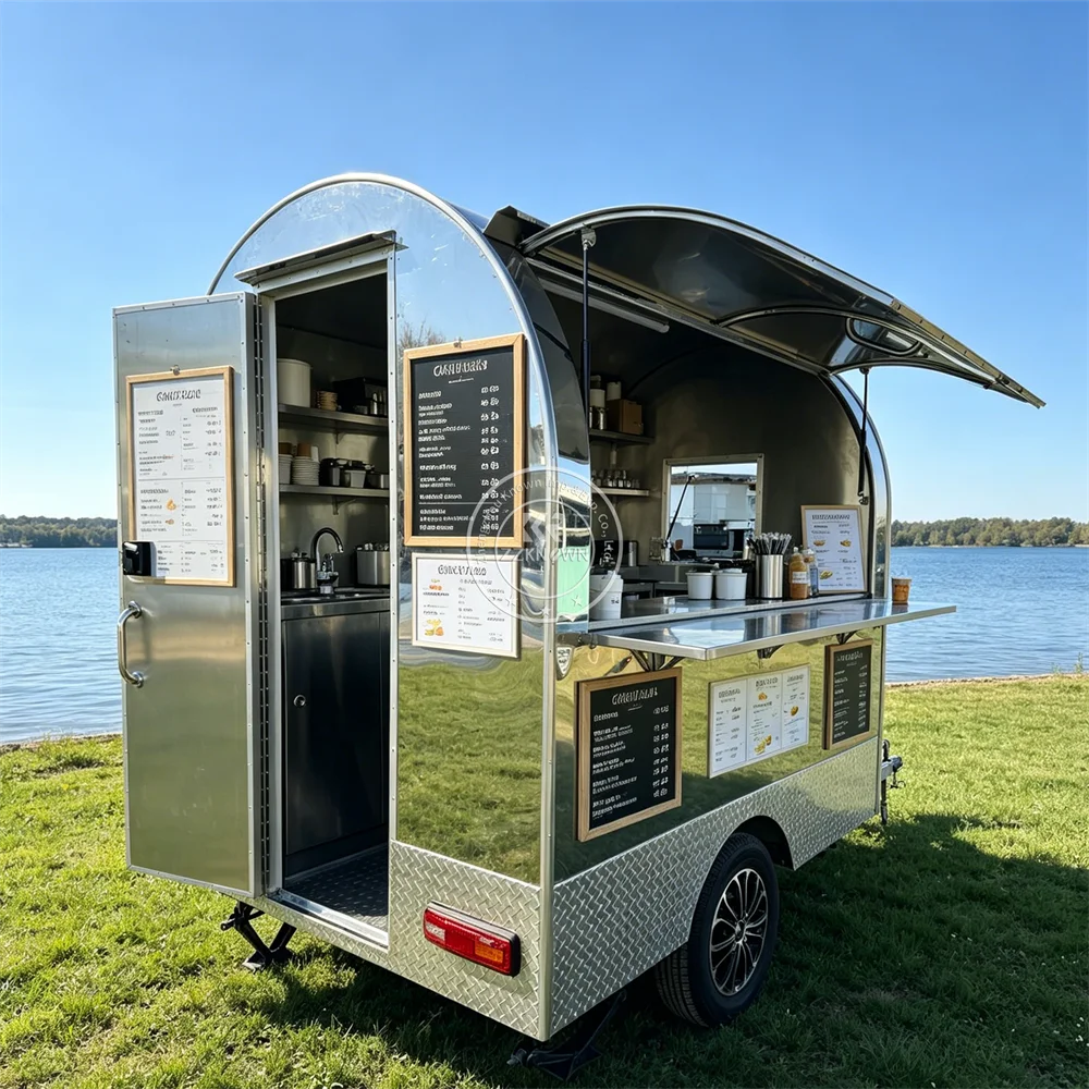 

Concession Food Truck Mobile Fry Chicken Bbq Truck Ice Cream Cart Street Concession Trailer Fast Food Trailer Fully Equipped