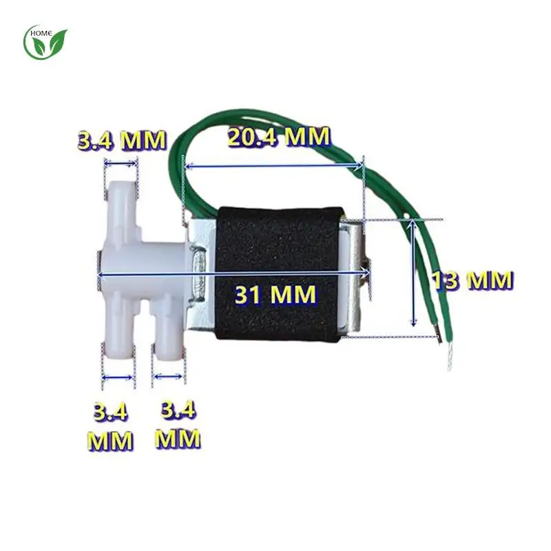 วาล์วน้ำไฟฟ้าขนาดเล็กแบบทรีเลย์หนึ่งตำแหน่ง9V 12V n/o ปกติวาล์วควบคุมไฟฟ้าแม่เหล็กไฟฟ้าแบบเปิด