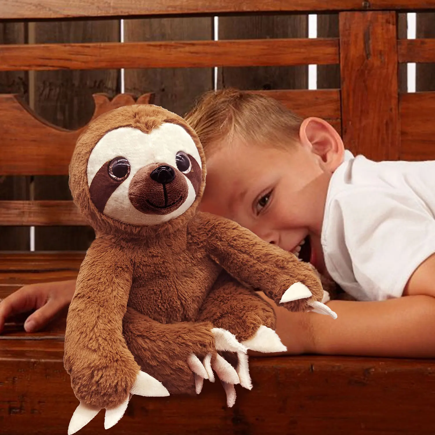 25cm cute sloth plush toy, full filling, plush sloth doll pillow, children's birthday gift holiday gift, healing companion