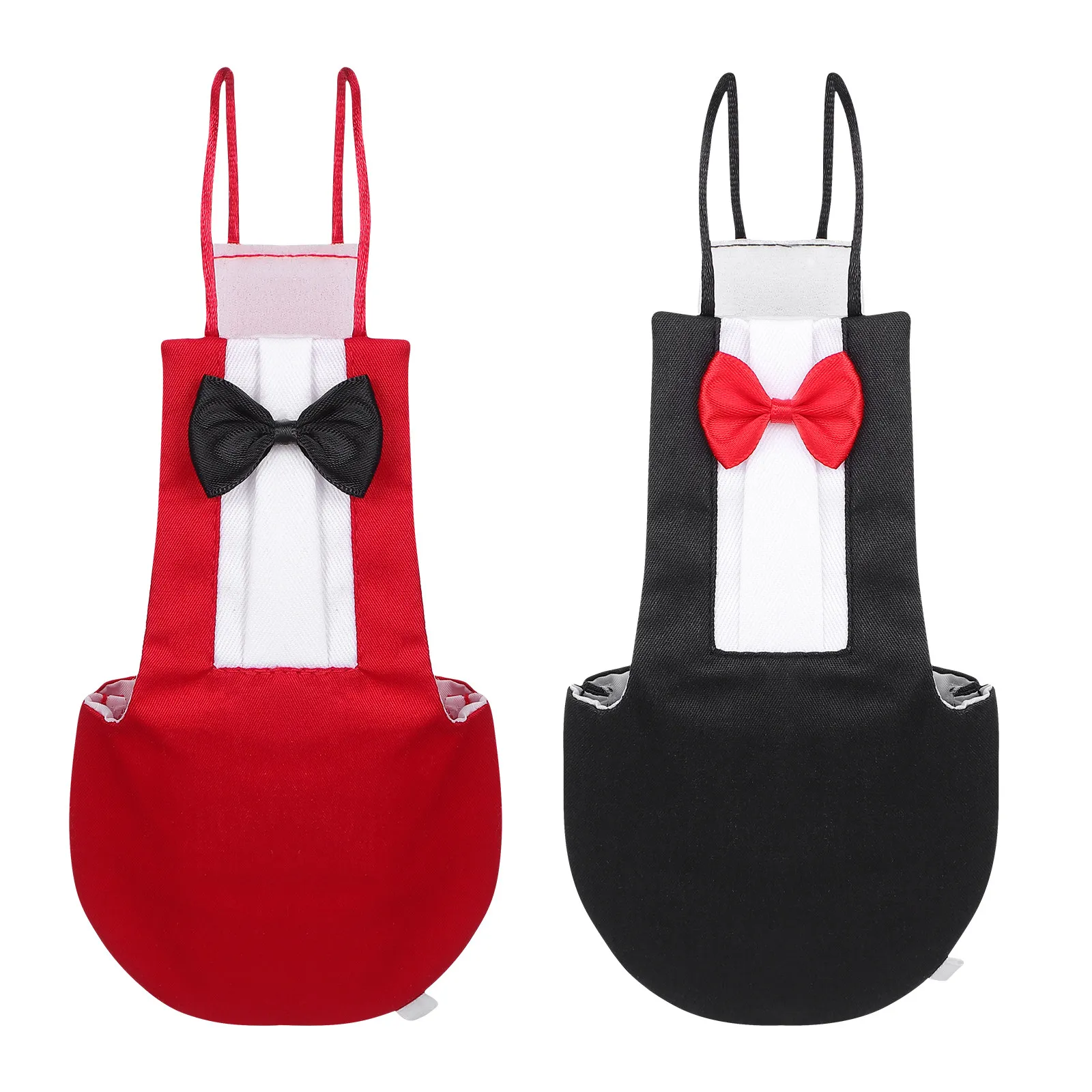 

Комплект из 2 моющихся хлопковых подгузников для птиц с бантом: для попугаев, корелл, неразлучников, для путешествий
