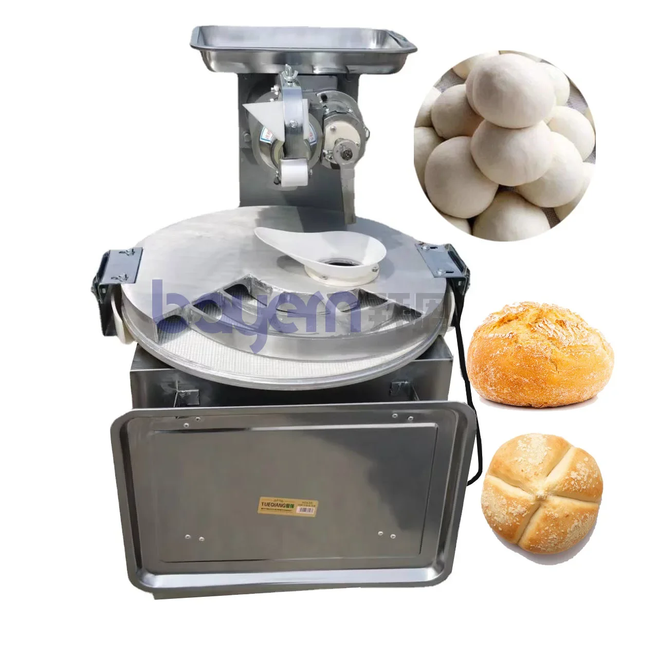 Electric MP30/2 Dough Divider Rounder Dough Ball Making Machine Dough Cutting Machine with Hopper Industrial Bakery Machines