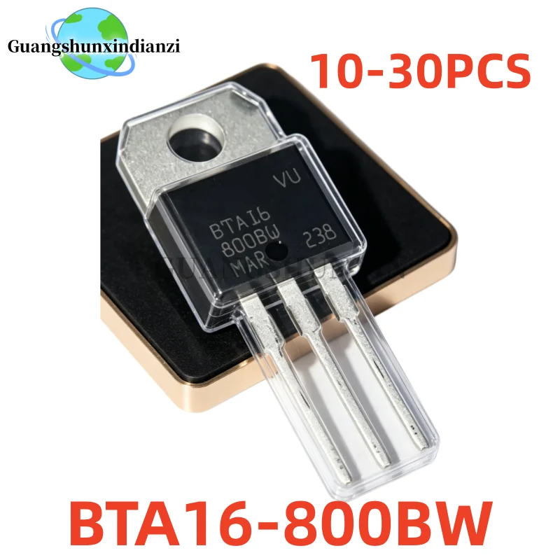 10-30Pcs 100% New BTA16-800BW BTA16 -800BW TO-220 800V 16A Bidirectional thyristor Best Quality In Stock