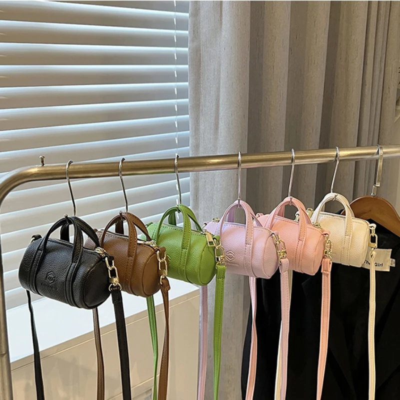 Mini bolsos de hombro de cuero PU suave para mujer, organizador de pintalabios, auriculares, llaves, monedas, bolsa de almacenamiento de dinero,