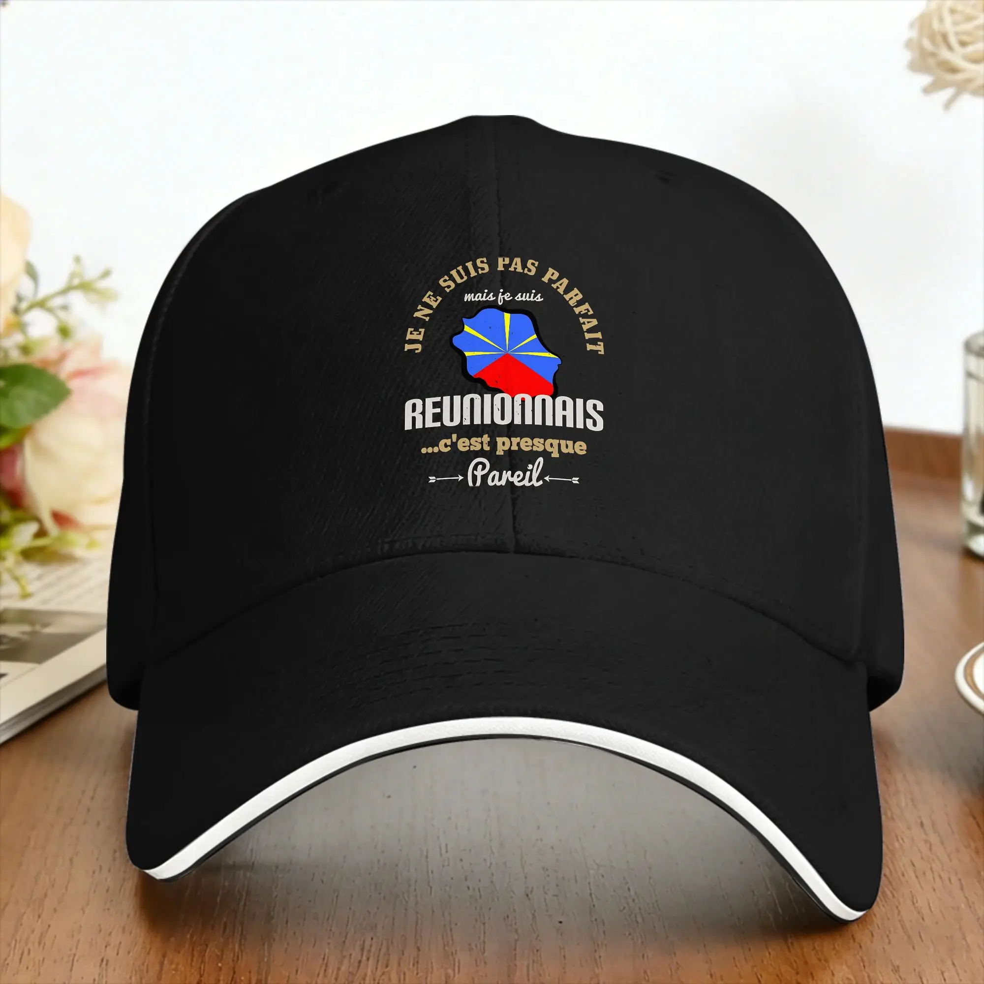 Kreol 974 Reunion Island Baseball Cap  Running Hippie High Quality Trucker Hat Trendy Baseball Caps